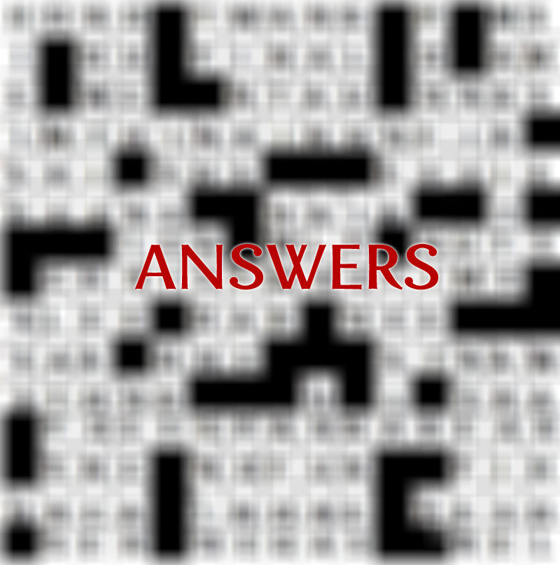 Issue 3 Crossword Answers